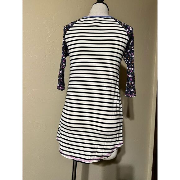 Matilda Jane Striped Pullover 3/4 Sleeve Knit Shirt Size Small - Picture 3 of 4